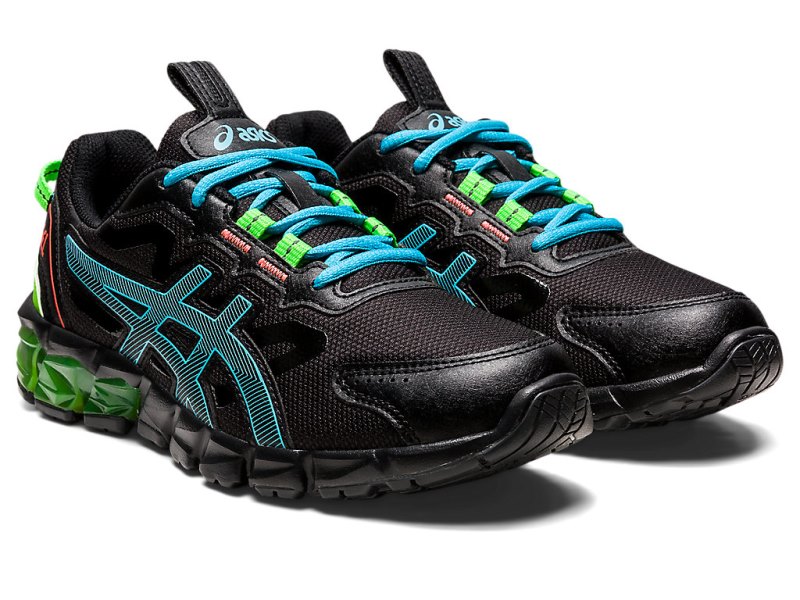 Asics Gel-quantum 90 3 Športne Superge Otroški Črne Svetlo Turkizna | SI4019-458