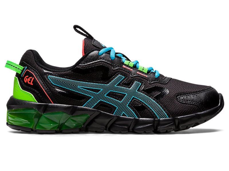 Asics Gel-quantum 90 3 Športne Superge Otroški Črne Svetlo Turkizna | SI4019-458