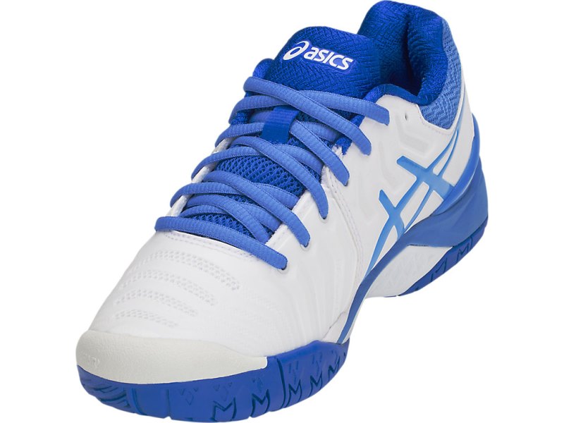 Asics Gel-resolution 7 Teniški Copati Ženske Bele Modre | SI5759-995