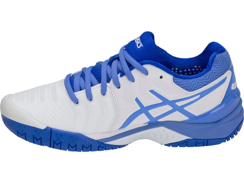 Asics Gel-resolution 7 Teniški Copati Ženske Bele Modre | SI5759-995