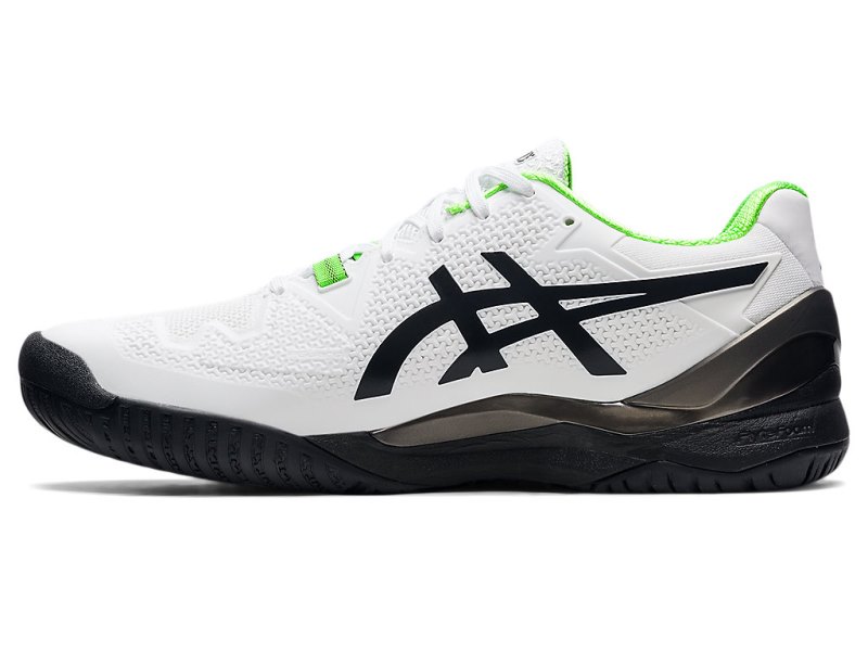 Asics Gel-resolution 8 (2E) Teniški Copati Moški Bele Zelene | SI5008-716