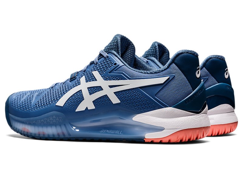 Asics Gel-resolution 8 (2E) Teniški Copati Moški Modre Bele | SI5425-284