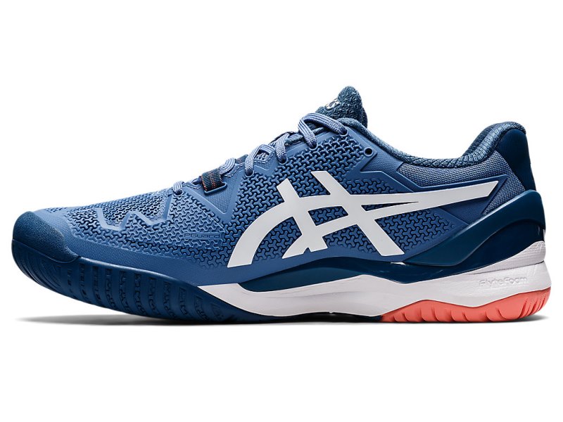 Asics Gel-resolution 8 (2E) Teniški Copati Moški Modre Bele | SI5425-284