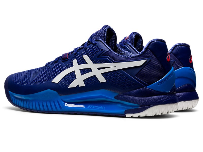 Asics Gel-resolution 8 (2E) Teniški Copati Moški Modre Bele | SI5772-387