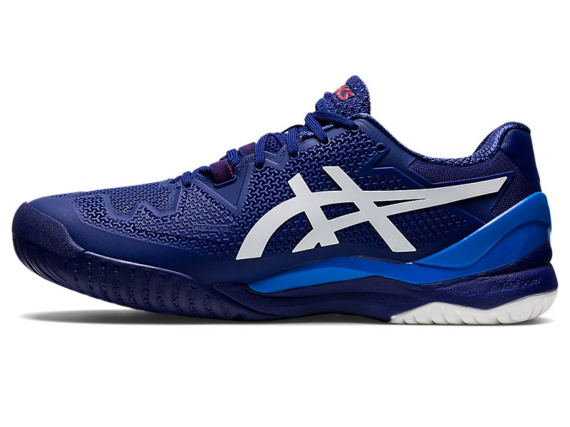 Asics Gel-resolution 8 (2E) Teniški Copati Moški Modre Bele | SI5772-387