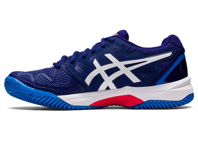 Asics Gel-resolution 8 Clay Športne Superge Otroški Modre Bele | SI8725-149