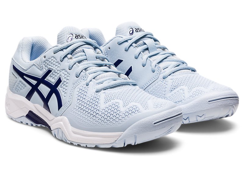 Asics Gel-resolution 8 Športne Superge Otroški Svetlo Modre Modre | SI6099-345