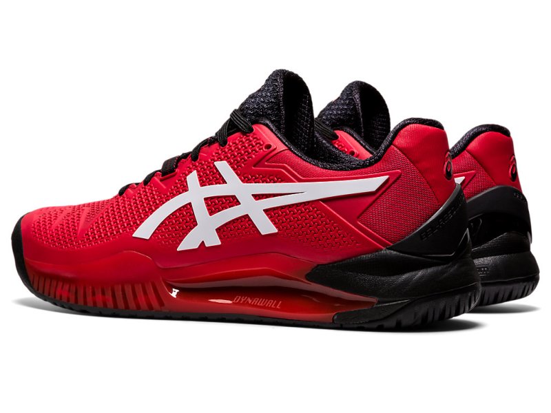 Asics Gel-resolution 8 Teniški Copati Moški Rdeče Bele | SI1820-486