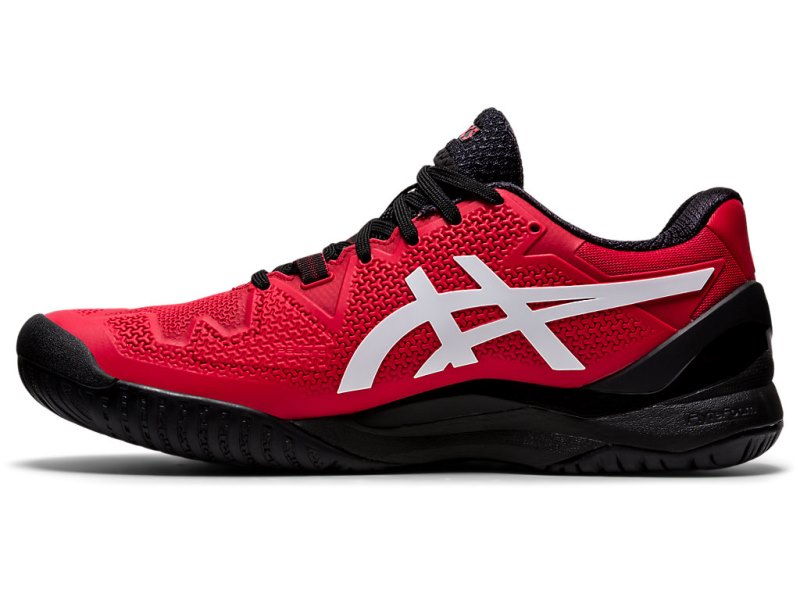 Asics Gel-resolution 8 Teniški Copati Moški Rdeče Bele | SI1820-486