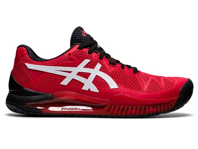 Asics Gel-resolution 8 Teniški Copati Moški Rdeče Bele | SI1820-486