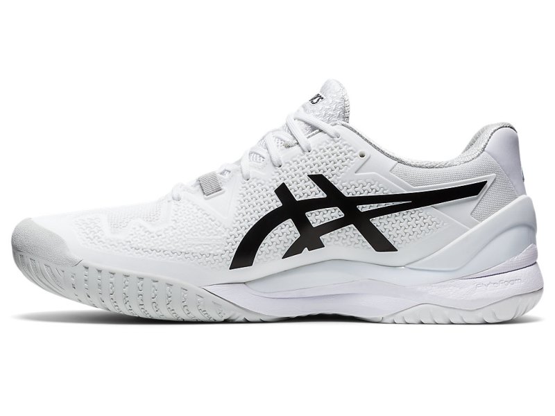 Asics Gel-resolution 8 Teniški Copati Moški Bele Črne | SI5213-821