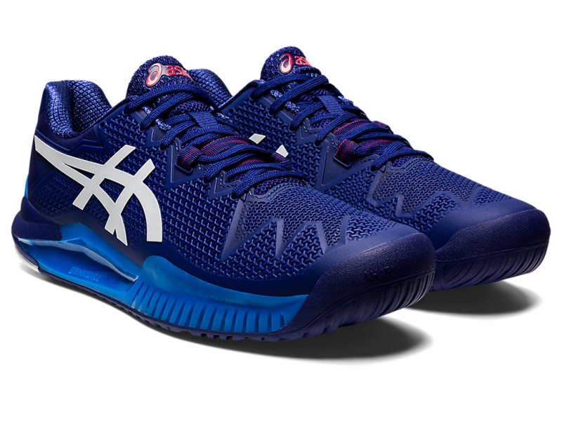 Asics Gel-resolution 8 Teniški Copati Moški Modre Bele | SI7875-617