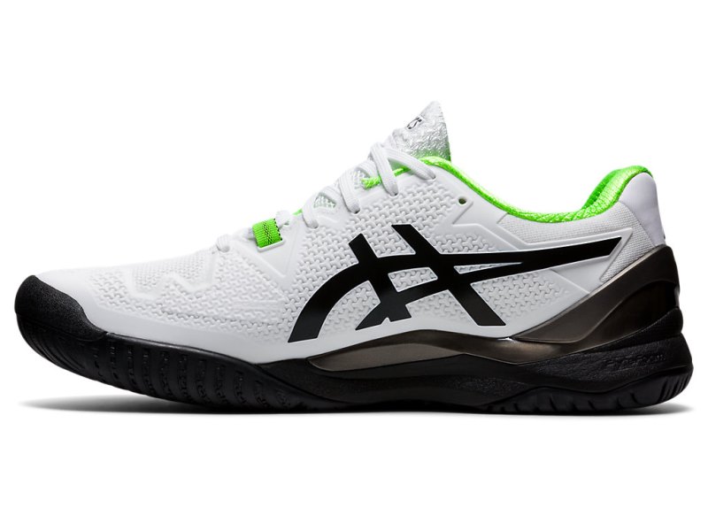 Asics Gel-resolution 8 Teniški Copati Moški Bele Zelene | SI8357-992