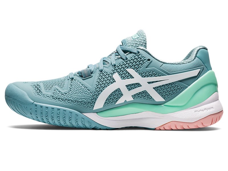 Asics Gel-resolution 8 Teniški Copati Ženske Modre Bele | SI0061-050