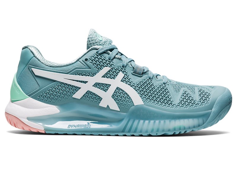 Asics Gel-resolution 8 Teniški Copati Ženske Modre Bele | SI0061-050