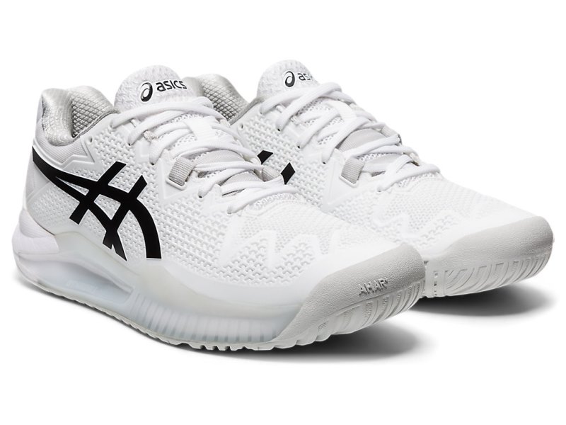 Asics Gel-resolution 8 Teniški Copati Ženske Bele Črne | SI4936-148