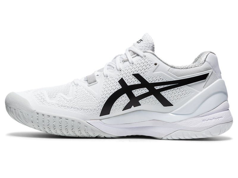 Asics Gel-resolution 8 Teniški Copati Ženske Bele Črne | SI4936-148