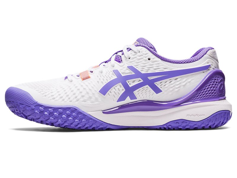 Asics Gel-resolution 9 OC Teniški Copati Ženske Bele Vijolične | SI0467-034