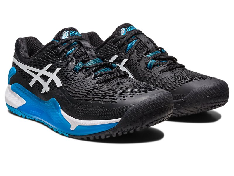 Asics Gel-resolution 9 OC Teniški Copati Moški Črne Bele | SI0503-688