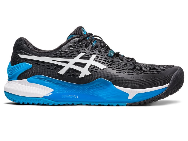 Asics Gel-resolution 9 OC Teniški Copati Moški Črne Bele | SI0503-688