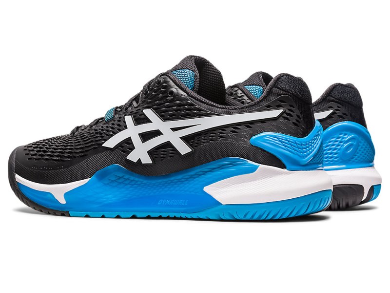 Asics Gel-resolution 9 Teniški Copati Moški Črne Bele | SI2706-488