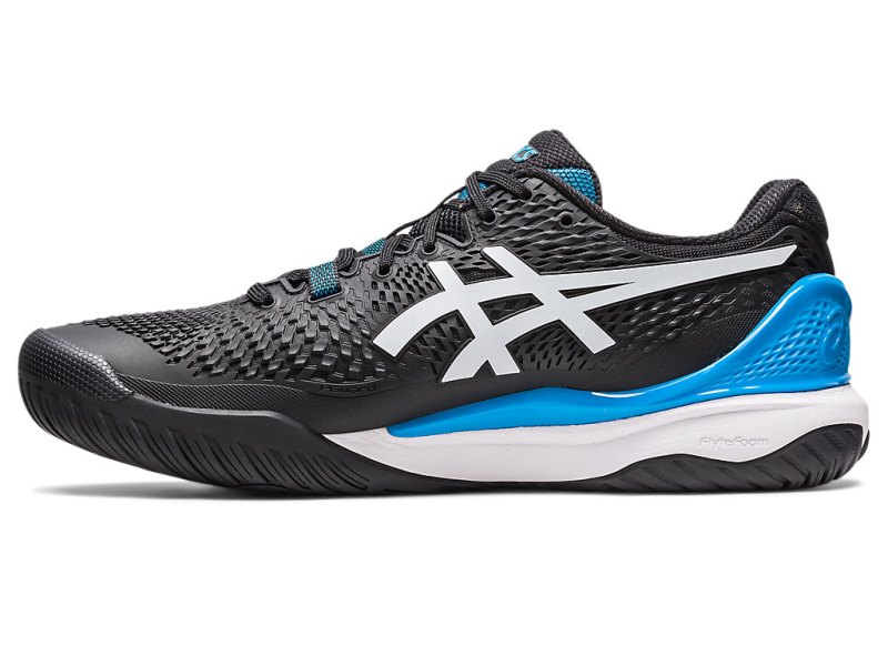 Asics Gel-resolution 9 Teniški Copati Moški Črne Bele | SI2706-488