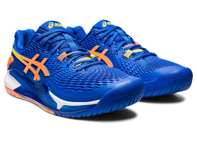 Asics Gel-resolution 9 Teniški Copati Moški Modre Oranžne | SI5293-387