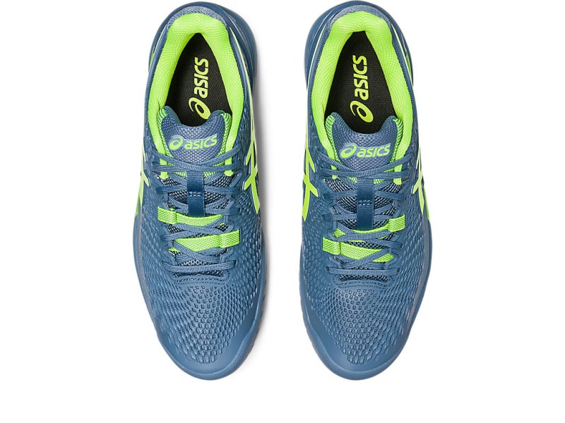 Asics Gel-resolution 9 Teniški Copati Moški Sive Modre Zelene | SI8366-117