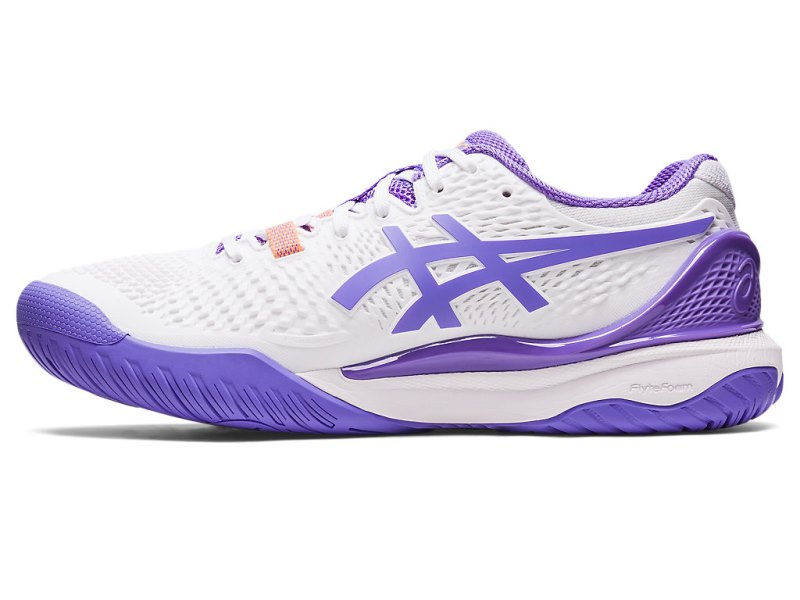 Asics Gel-resolution 9 Teniški Copati Ženske Bele Vijolične | SI5295-729