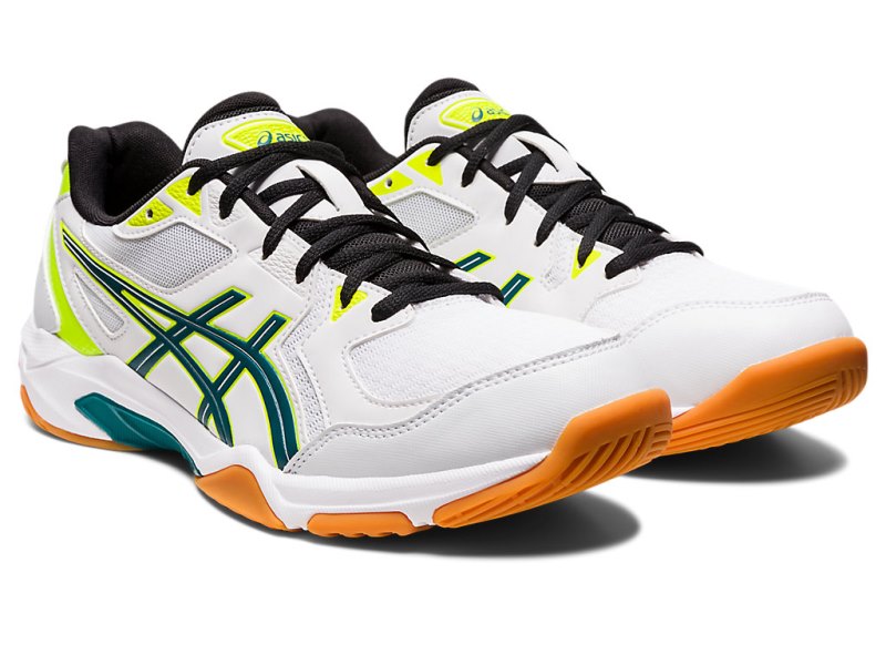 Asics Gel-rocket 10 Odbojkarski Čevlji Moški Bele Temno Zelene | SI2869-073