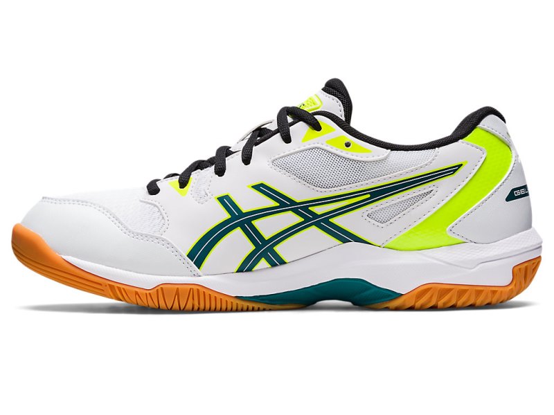 Asics Gel-rocket 10 Odbojkarski Čevlji Moški Bele Temno Zelene | SI2869-073