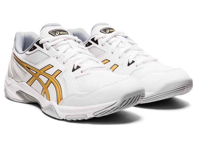 Asics Gel-rocket 10 Odbojkarski Čevlji Moški Bele Zlate | SI6860-345