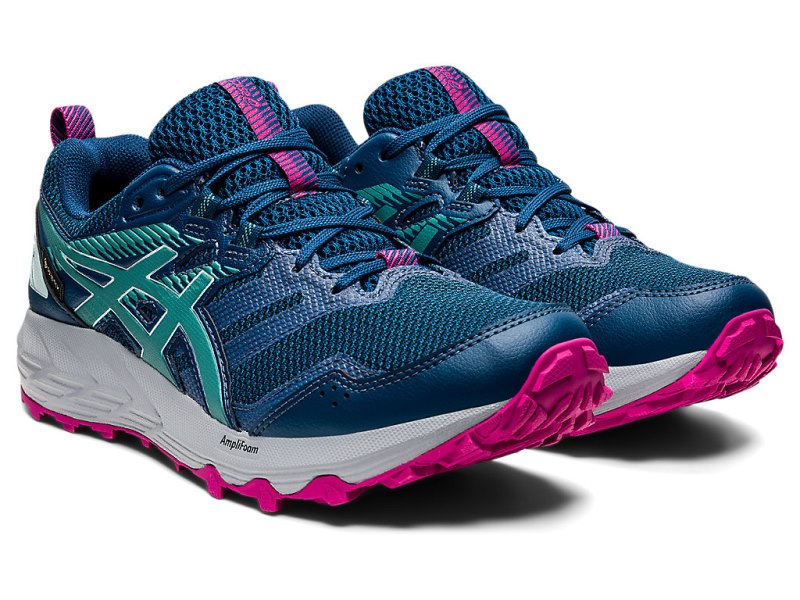 Asics Gel-sonoma 6 G-TX Tekaški Čevlji Ženske Modre Olivno Zelene | SI4676-992