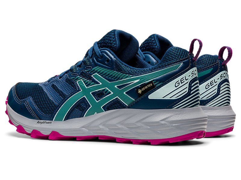 Asics Gel-sonoma 6 G-TX Tekaški Čevlji Ženske Modre Olivno Zelene | SI4676-992