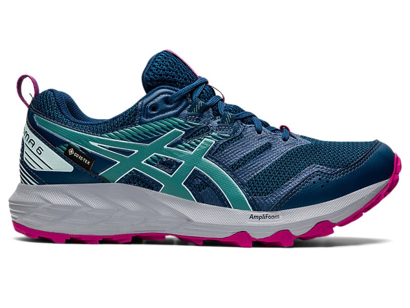 Asics Gel-sonoma 6 G-TX Tekaški Čevlji Ženske Modre Olivno Zelene | SI4676-992