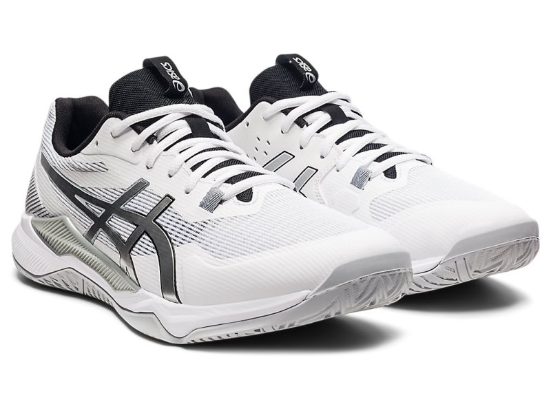 Asics Gel-tactic Odbojkarski Čevlji Moški Bele Srebrne | SI1604-628