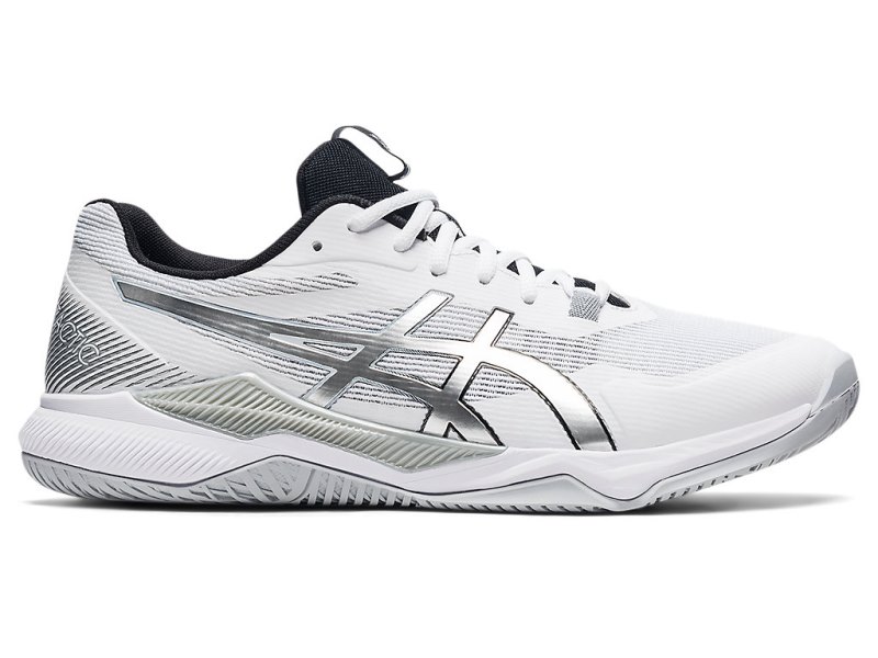 Asics Gel-tactic Odbojkarski Čevlji Moški Bele Srebrne | SI1604-628