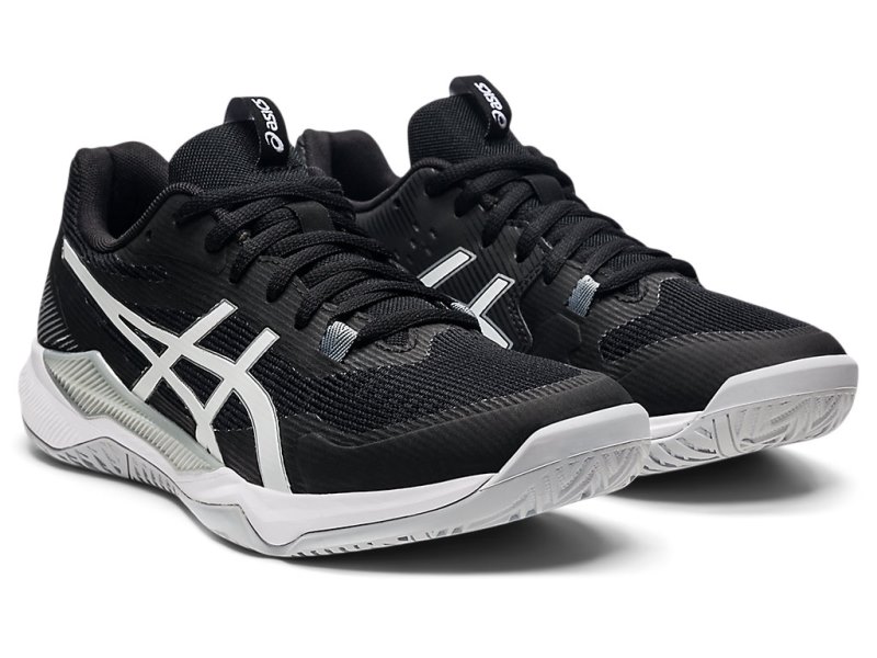 Asics Gel-tactic Odbojkarski Čevlji Ženske Črne Bele | SI6136-615