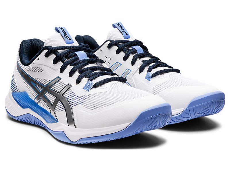 Asics Gel-tactic Odbojkarski Čevlji Ženske Bele Modre | SI7587-789