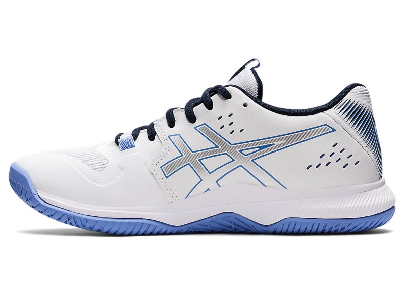 Asics Gel-tactic Odbojkarski Čevlji Ženske Bele Modre | SI7587-789