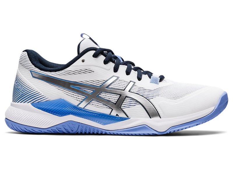 Asics Gel-tactic Odbojkarski Čevlji Ženske Bele Modre | SI7587-789