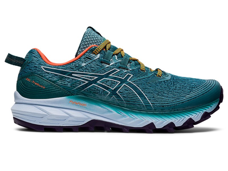 Asics Gel-trabuco 10 Tekaški Čevlji Ženske Svetlo Modre Temno Zelene | SI8747-826