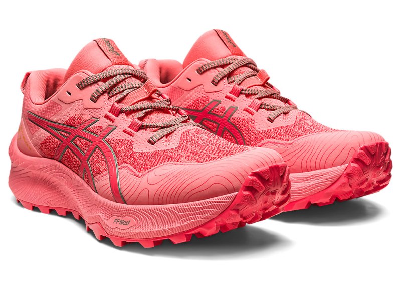 Asics Gel-trabuco 11 Tekaški Čevlji Ženske Roza Vijolične Temno Zelene | SI8605-382