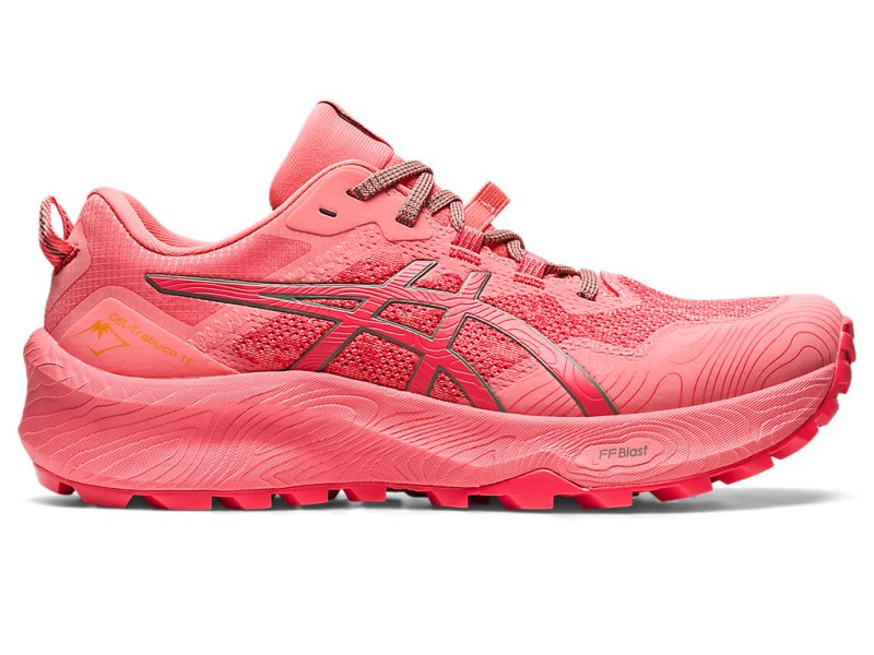 Asics Gel-trabuco 11 Tekaški Čevlji Ženske Roza Vijolične Temno Zelene | SI8605-382