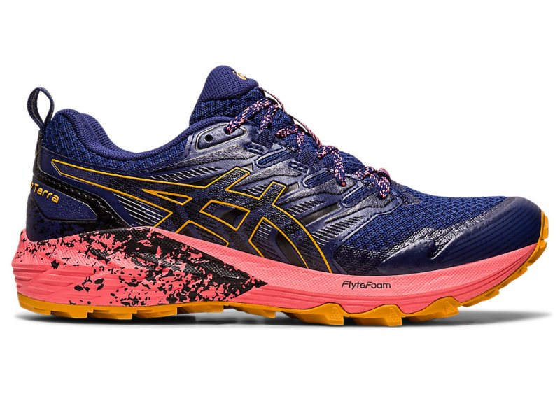 Asics Gel-trabuco Terra Tekaški Čevlji Ženske Indigo Modre Rjave | SI3223-182