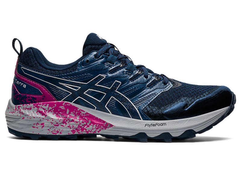 Asics Gel-trabuco Terra Tekaški Čevlji Ženske Modre Srebrne | SI8431-303