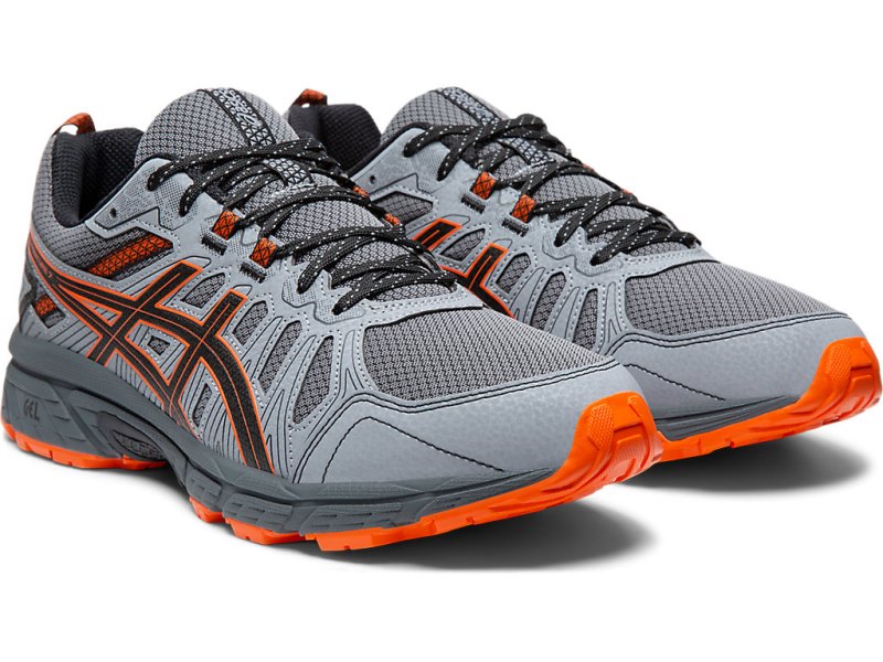 Asics Gel-ventuRE 7 (4E) Tekaški Čevlji Moški Sive Oranžne | SI4492-160