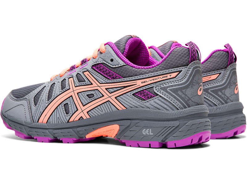 Asics Gel-ventuRE 7 Tekaški Čevlji Otroški Sive Črne | SI3573-778