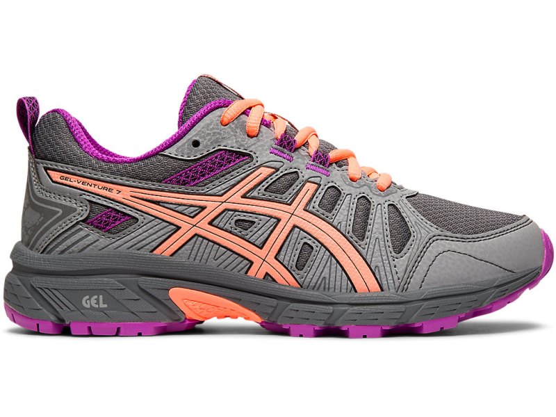 Asics Gel-ventuRE 7 Tekaški Čevlji Otroški Sive Črne | SI3573-778