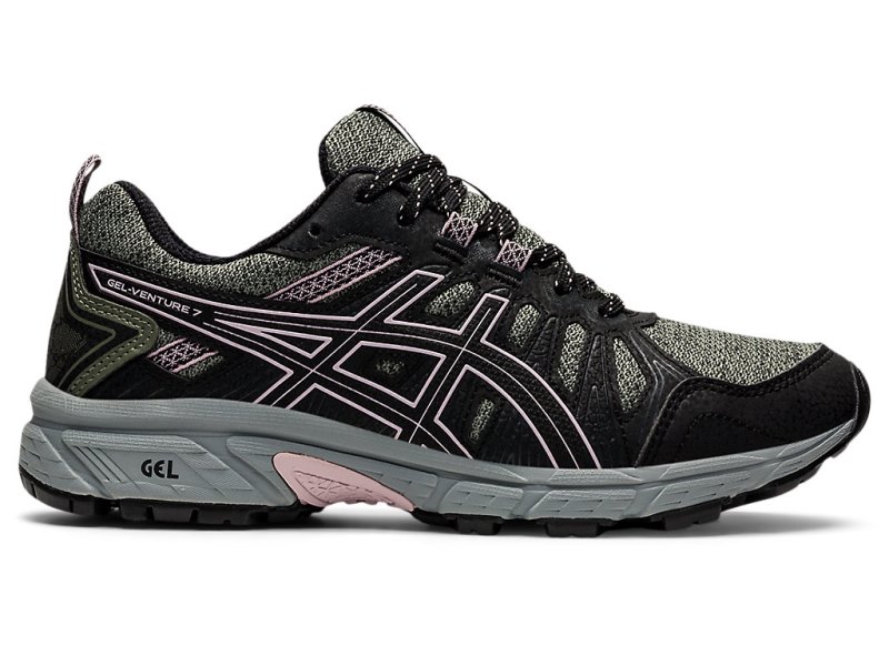 Asics Gel-ventuRE 7 Tekaški Čevlji Ženske Zelene Roza | SI2196-248